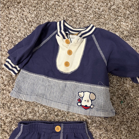 Vintage Celebrity Kids Navy Blue Baby Outfit (3–6M) - Picture 5 of 6